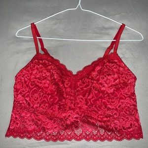 Déesse Red Lace Bralette